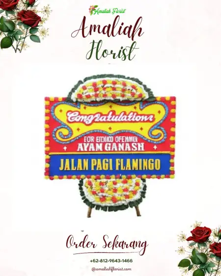 Sewa Papan Bunga Manjang